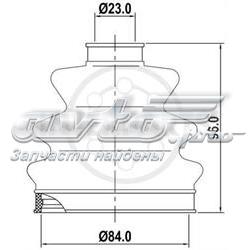 BT117 Interparts fuelle, árbol de transmisión delantero exterior