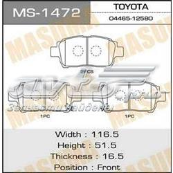MS1472 Masuma pastillas de freno delanteras