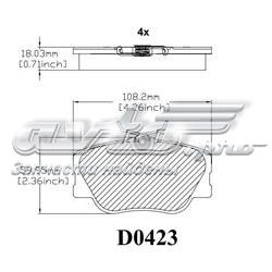 MKD423 Friction Master pastillas de freno delanteras