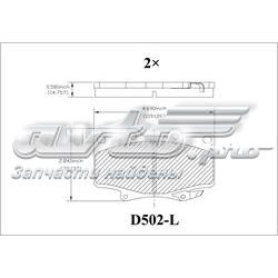 MKD502 Friction Master pastillas de freno delanteras