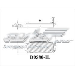 MKD580 Friction Master pastillas de freno traseras