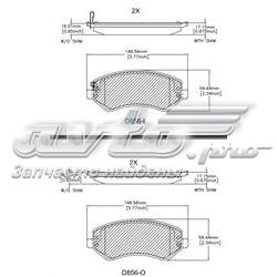 ELT856 Friction Master pastillas de freno delanteras