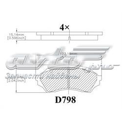 MKD798 Friction Master pastillas de freno delanteras