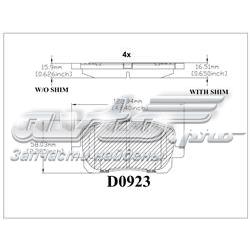  Pastillas de freno delanteras para Pontiac Vibe 