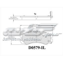 CMX579 Friction Master pastillas de freno delanteras