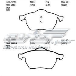 MKD687 Friction Master pastillas de freno delanteras