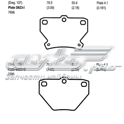 MKD823 Friction Master pastillas de freno traseras