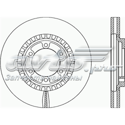 BDR208520 Open Parts freno de disco delantero