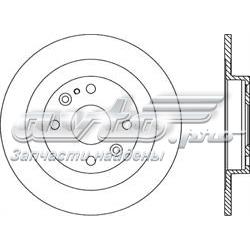 BDR128110 Open Parts disco de freno trasero