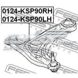 0124-KSP90RH Febest barra oscilante, suspensión de ruedas delantera, inferior derecha