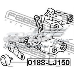0188-LJ150 Febest polea inversión / guía, correa poli v