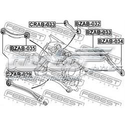 BZAB-033 Febest suspensión, barra transversal trasera, interior