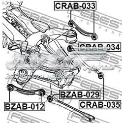 Silentblock de brazo suspensión trasero transversal CRAB034 Febest