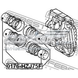 0176-HZJ75F Febest émbolo, pinza del freno delantera