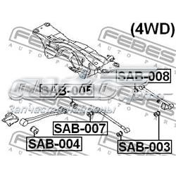 SAB-007 Febest suspensión, barra transversal trasera, interior