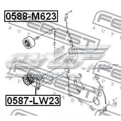 0588-M623 Febest polea inversión / guía, correa poli v