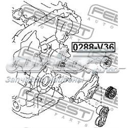 0288V36 Febest polea inversión / guía, correa poli v