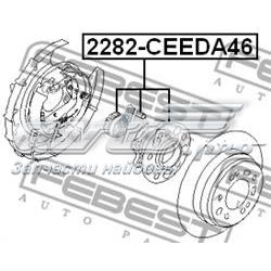 2282-CEEDA46 Febest cubo de rueda trasero