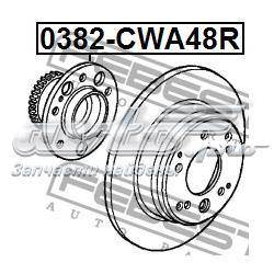 0382-CWA48R Febest cubo de rueda trasero