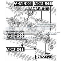 ADAB-010 Febest silentblock de brazo de suspensión trasero superior