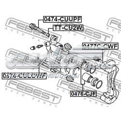 0477C-CWF Febest soporte, pinza de freno delantera