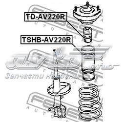 TD-AV220R Febest almohadilla de tope, suspensión trasera