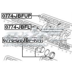 0774-JBFUP Febest pasador guía, pinza del freno delantera, superior