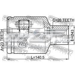 1811EPICRH Febest junta homocinética interior delantera derecha