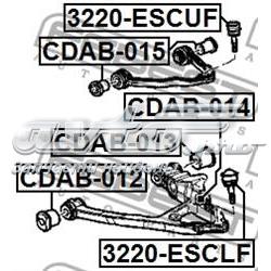 Silentblock de brazo de suspensión delantero superior CDAB015 Febest