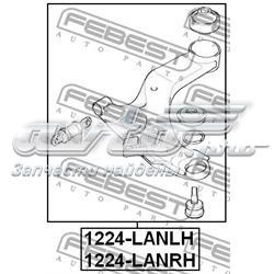 1224-LANRH Febest barra oscilante, suspensión de ruedas delantera, inferior derecha
