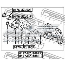 0176-UZJ01F Febest émbolo, pinza del freno delantera