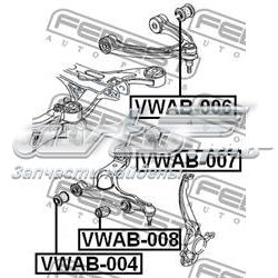 VWAB008 Febest silentblock de suspensión delantero inferior