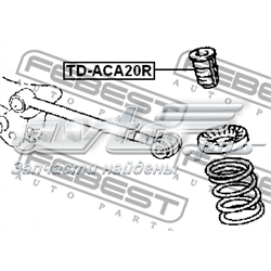 TD-ACA20R Febest almohadilla de tope, suspensión trasera