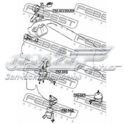 TM-046 Febest soporte motor delantero