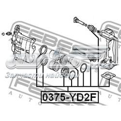 0375-YD2F Febest juego de reparación, pinza de freno delantero