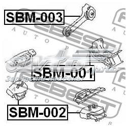 Soporte elástico, suspensión del motor, Izquierda / Derecha SBM002 Febest