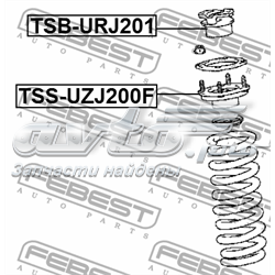 TSS-UZJ200F Febest soporte amortiguador delantero