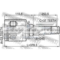  Junta homocinética interior delantera derecha para Mercedes GL X164