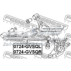 0724GVSQR Febest barra oscilante, suspensión de ruedas delantera, inferior derecha