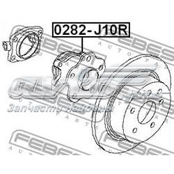 0282-J10R Febest cubo de rueda trasero