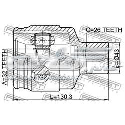 1011-EVMTRH Febest junta homocinética interior delantera derecha