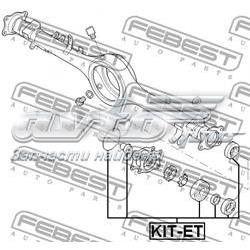 KITET Febest cojinete de rueda trasero