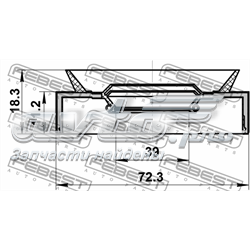 95PAY-40721118X Febest anillo retén, diferencial trasero