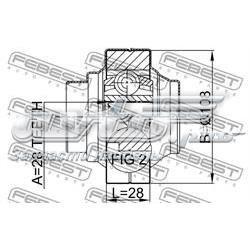 2311-TOURRR Febest junta homocinética interior trasera