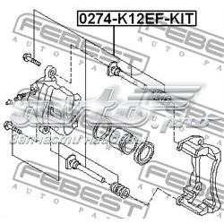 0274-K12EF-KIT Febest juego de reparación, pinza de freno delantero