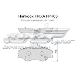 FPH06 Hankook Frixa pastillas de freno delanteras