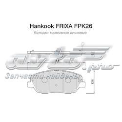 FPK26 Hankook Frixa pastillas de freno delanteras