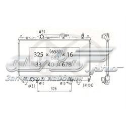 PL010694 Koyorad radiador refrigeración del motor