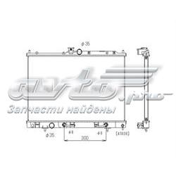 PL031698 Koyorad radiador refrigeración del motor