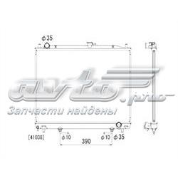 PL031758 Koyorad radiador refrigeración del motor